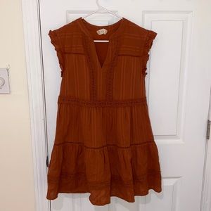 Rustic orange dress 🧡🎃🍊🦁🥕🏵🧶